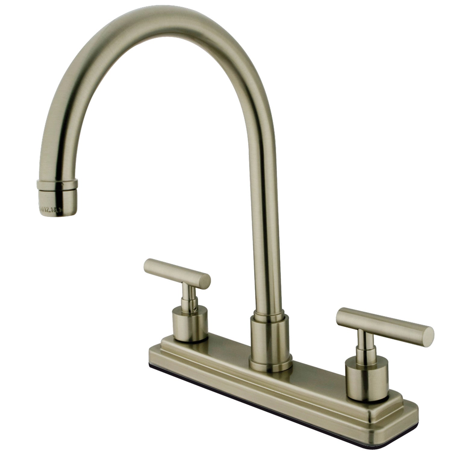 Kingston Sona KS8798CMLLS - Manhattan Two-Handle 3-Hole 8" Centerset Kitchen Faucet, Brushed Nickel — image 1